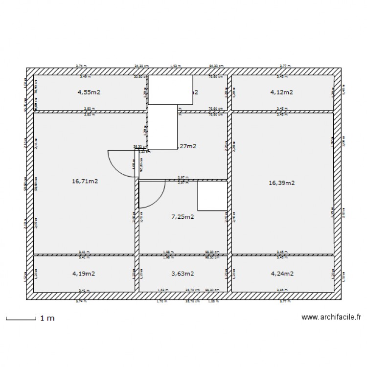 Maison 70 m² COMBLES. Plan de 0 pièce et 0 m2