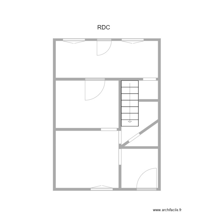 REZ DE CHAUSSEE. Plan de 0 pièce et 0 m2