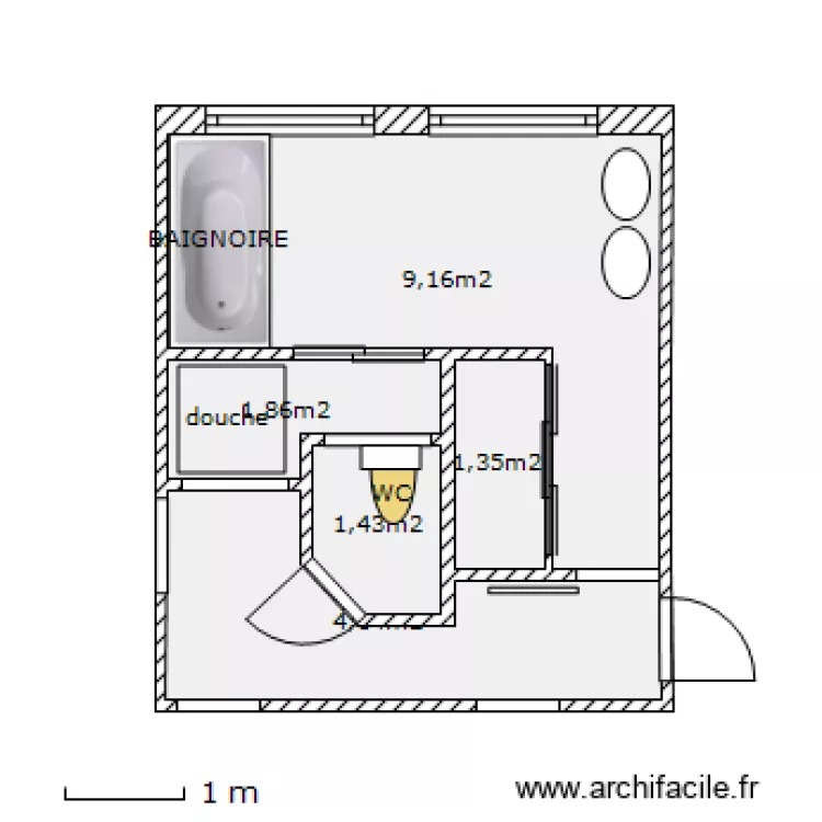 Modification salle de bain - Projet 2. Plan de Modification salle de bain - Projet 2. Plan de