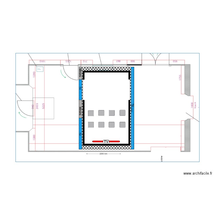Sixlines LCD V dessus V3. Plan de 0 pièce et 0 m2
