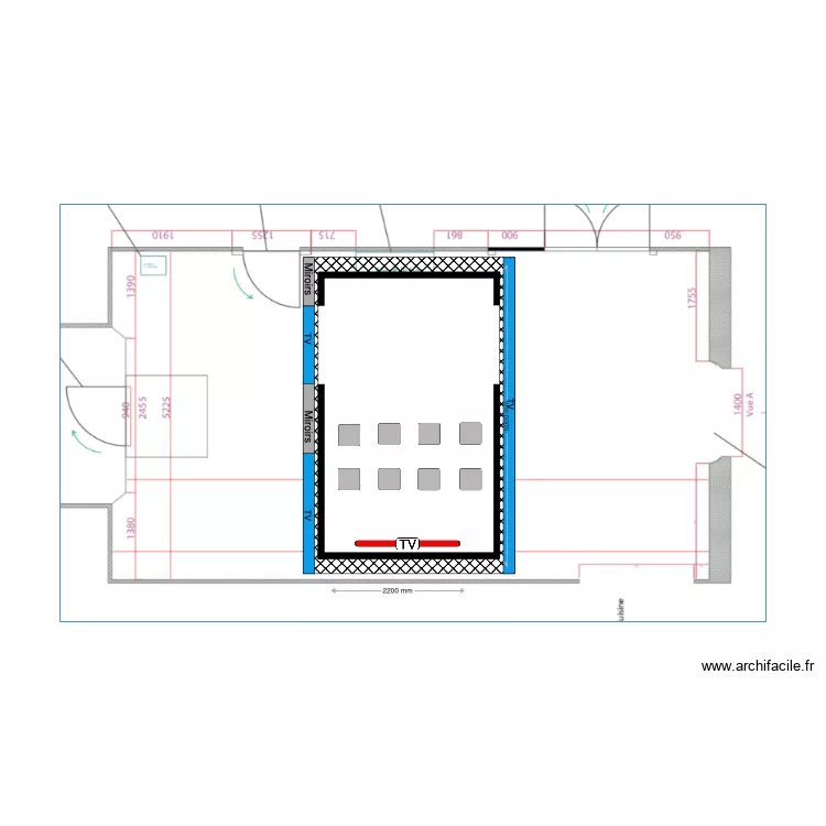 Sixlines LCD V dessus V3. Plan de 