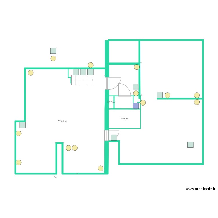 Rose étage electricité prise eclairage . Plan de 0 pièce et 0 m2