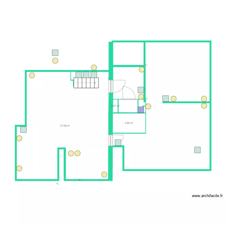 Rose &eacute;tage electricit&eacute; prise eclairage . Plan de 