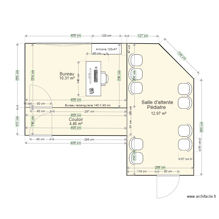 Rdc bat bleu. Plan de 0 pièce et 0 m2