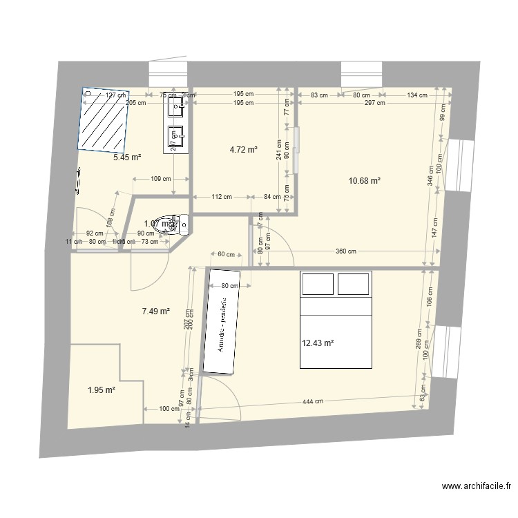 quentin 1er bon. Plan de 0 pièce et 0 m2