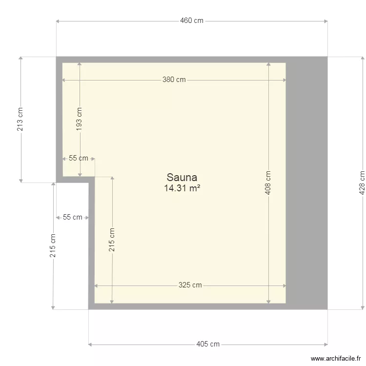 Sauna. Plan de Sauna. Plan de
