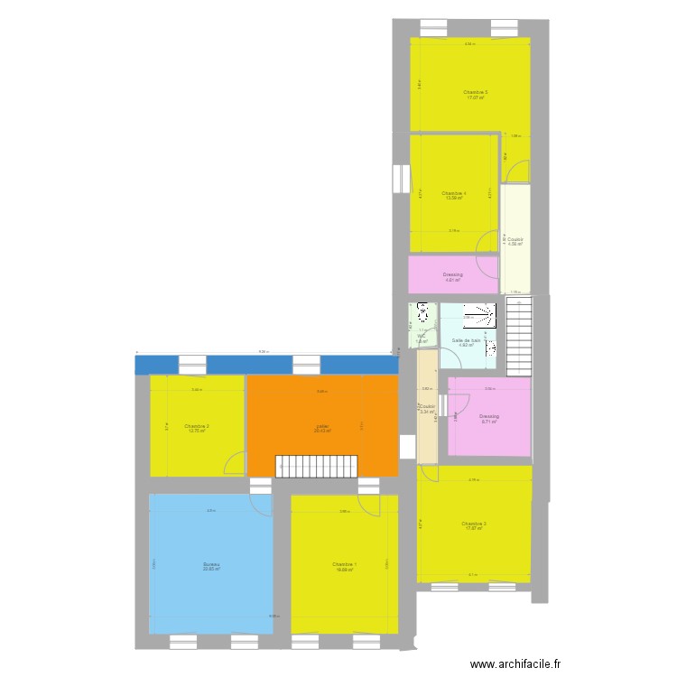 Colombier 1 Etage. Plan de 0 pièce et 0 m2