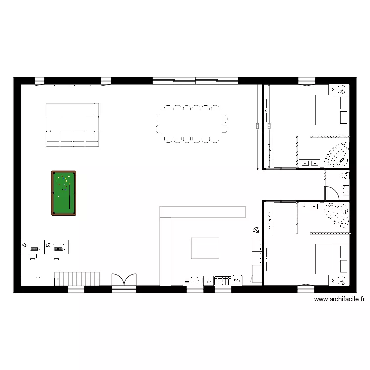 maison. Plan de maison. Plan de