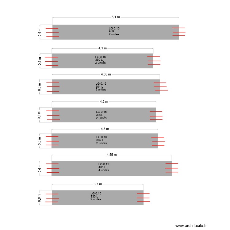 longrine gracia. Plan de 0 pièce et 0 m2