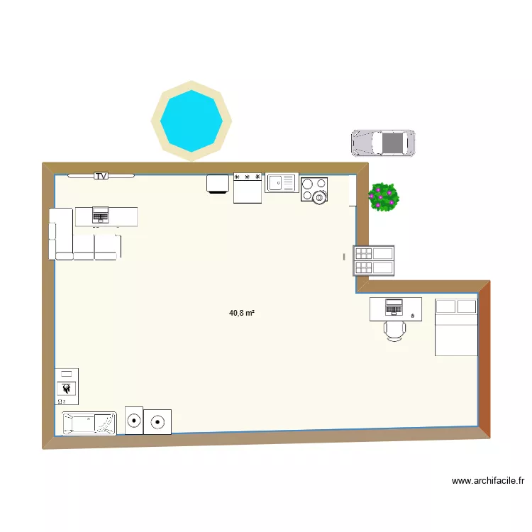 Rez de chauss&eacute;e. Plan de 