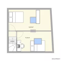 Immeuble Ivry - appart porte face - chambres vInit