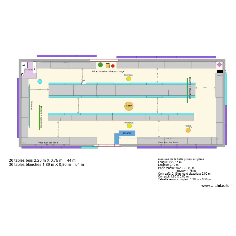 2022 Halle Saint Astier vers1. Plan de 2 pièces et 207 m2