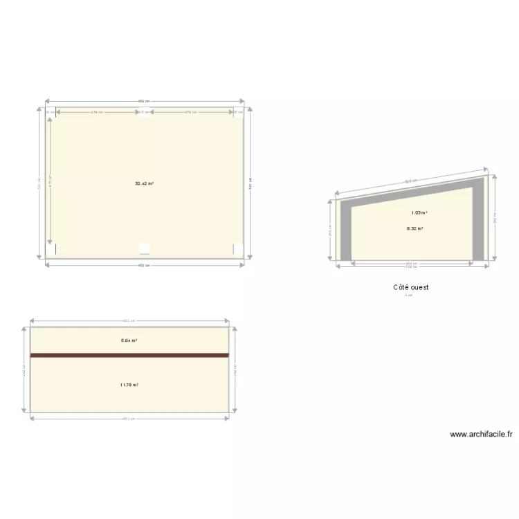 Abri jardin. Plan de 