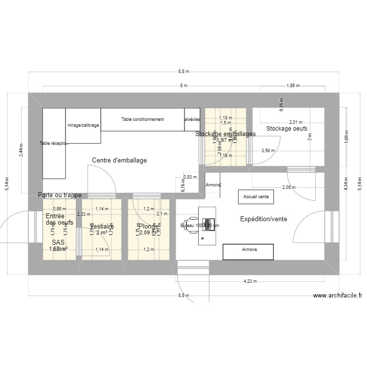 Cécile Liquet. Plan de 0 pièce et 0 m2
