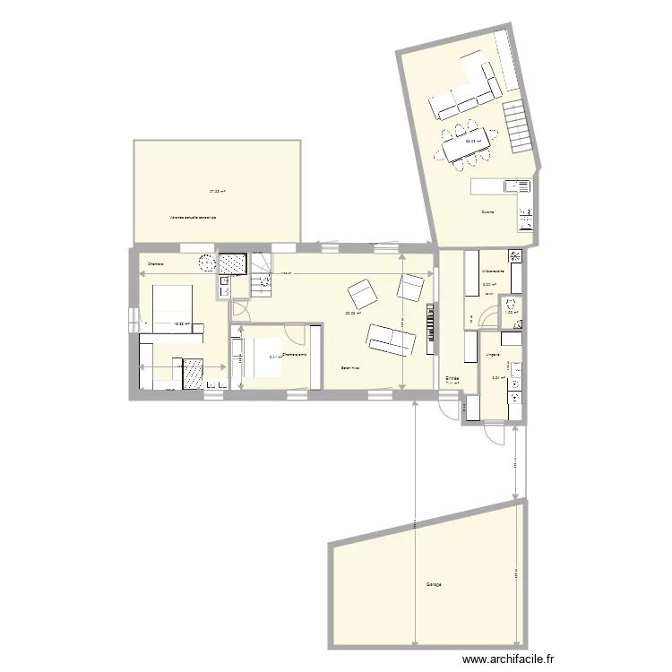 Maison Trezien Plan Jegado 5 Version Kalou haut. Plan de 