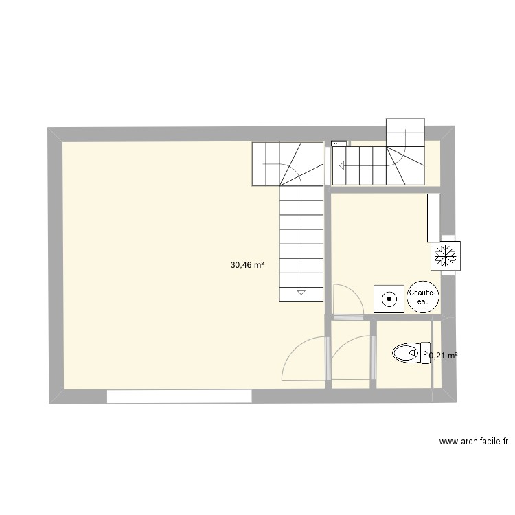 Rez de chaussée maison extension. Plan de 0 pièce et 0 m2
