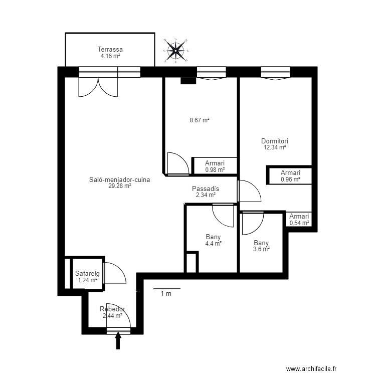 cr torres anyó bloc 4 3 5 encamp. Plan de 0 pièce et 0 m2