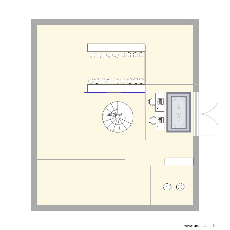 BALLERS PARLK. Plan de 1 pièce et 59 m2