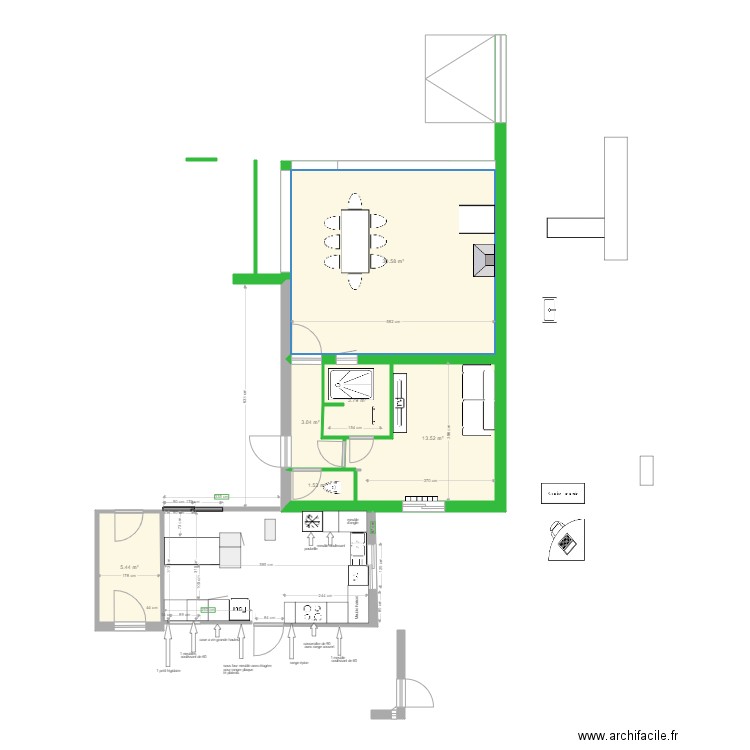 PLAN 2 EXTENSION SANS RIEN. Plan de 0 pièce et 0 m2