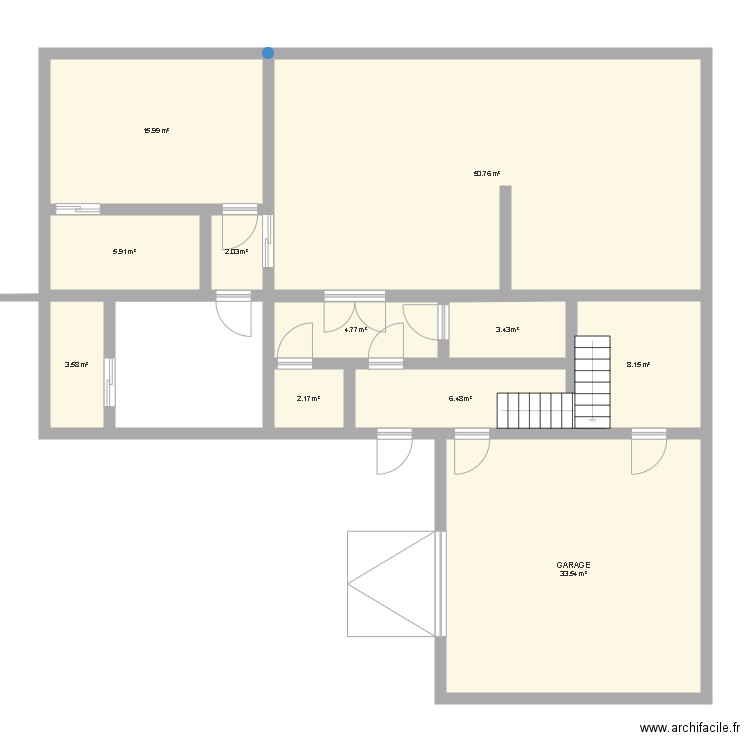 MAISON ETAGE. Plan de 0 pièce et 0 m2