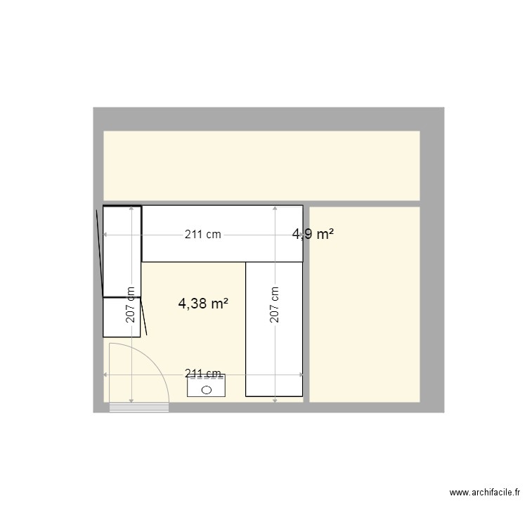 Sauna. Plan de 0 pièce et 0 m2