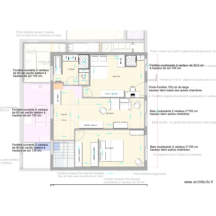 20230307 SDB Bruce. Plan de 12 pièces et 151 m2