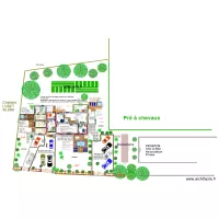 plan masse maison avec jardinerie metr&eacute;s 6 juin 2023
