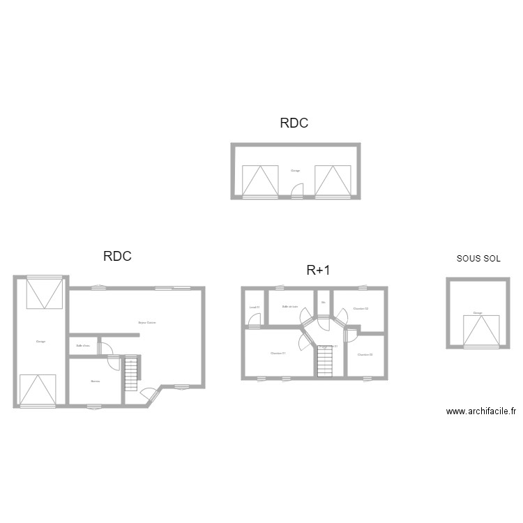 350601066. Plan de 14 pièces et 180 m2