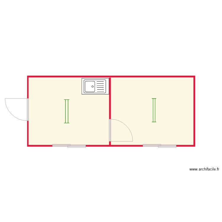 Module Refectoire et Vestiaire. Plan de 0 pièce et 0 m2