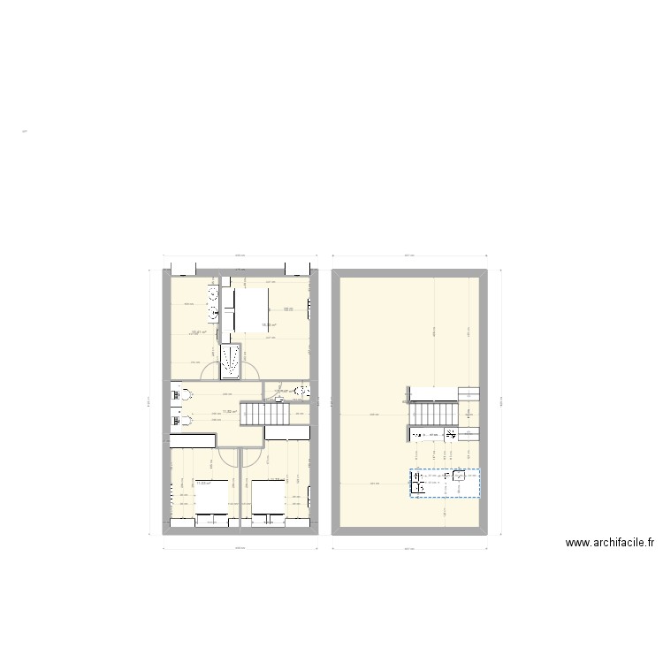 RDC IDEAL 2. Plan de 7 pièces et 125 m2