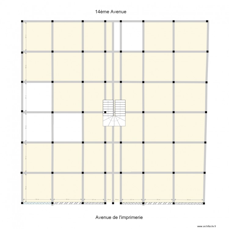 Nyakabiga rdc. Plan de 42 pièces et 295 m2