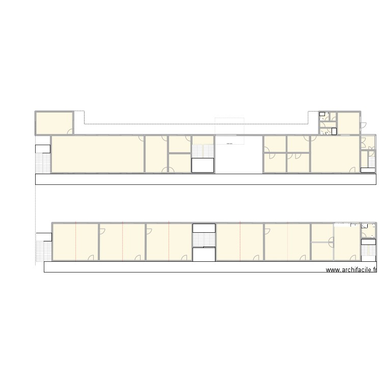 Bat2 étage. Plan de 27 pièces et 797 m2