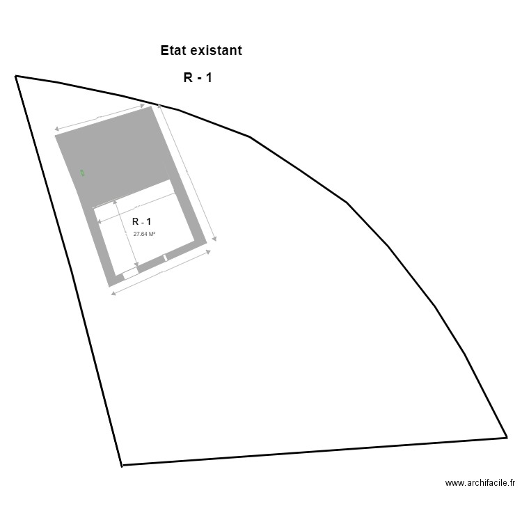 Plan sous sol. Plan de 0 pièce et 0 m2