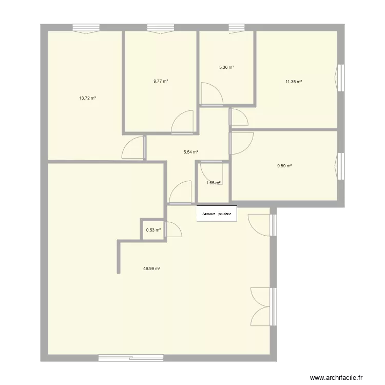 MaisonRoseCoinNuiit. Plan de 