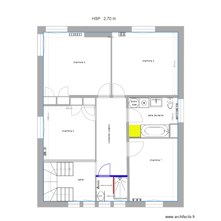 Enghien 1er étage proposition 28 12 2020. Plan de 0 pièce et 0 m2