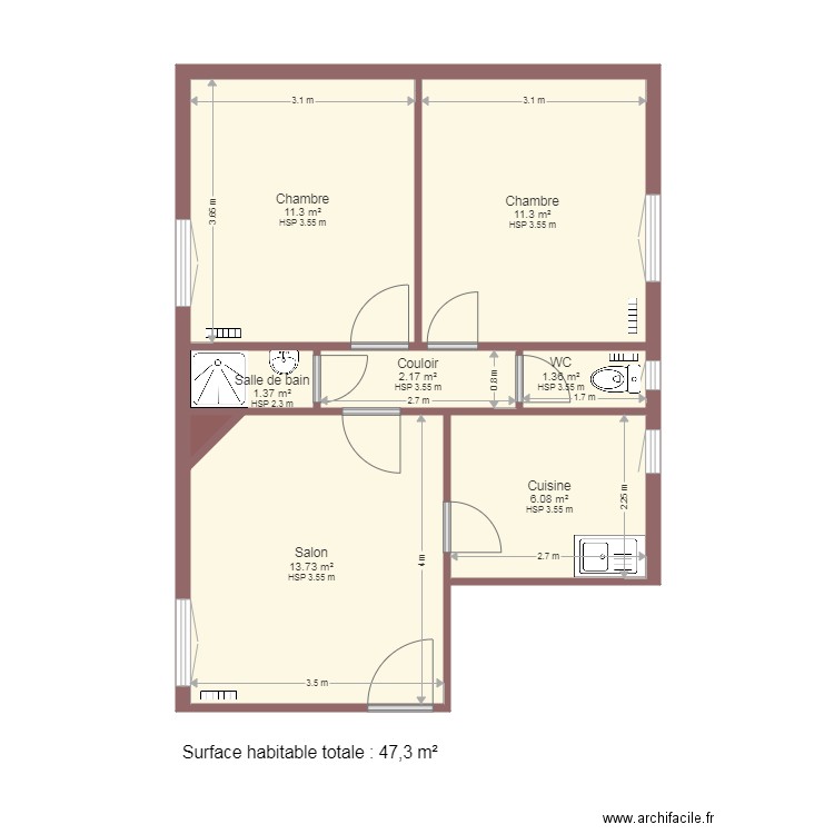 EM 59 bis Romainville Gardienne. Plan de 0 pièce et 0 m2