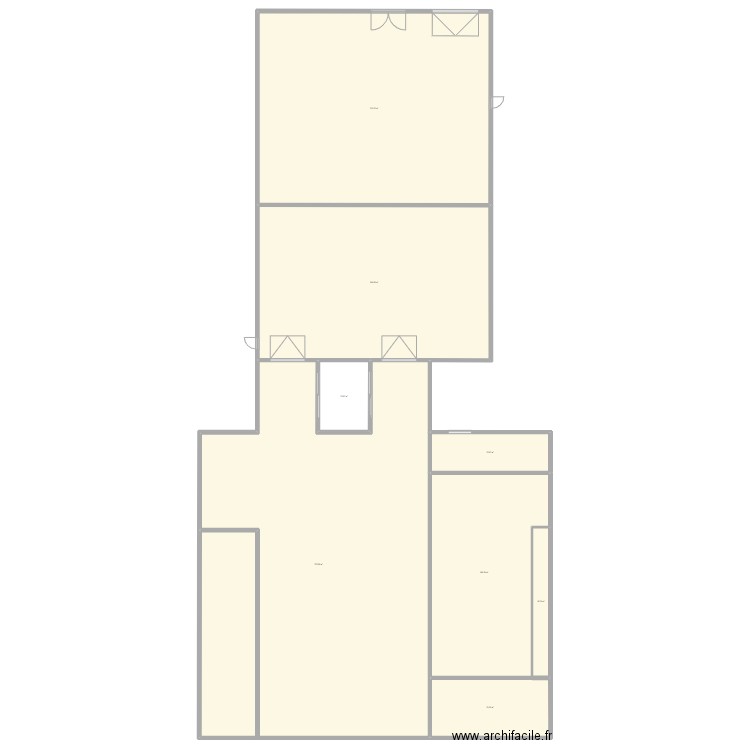 projet batiment ar. Plan de 8 pièces et 1461 m2