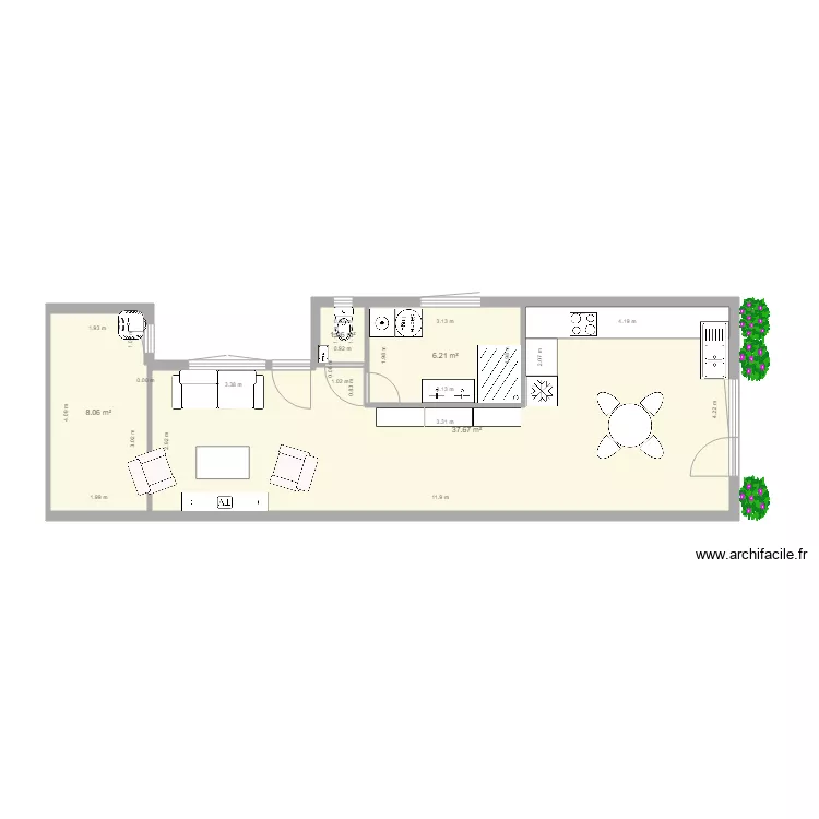 decaux transformation annexe. Plan de 