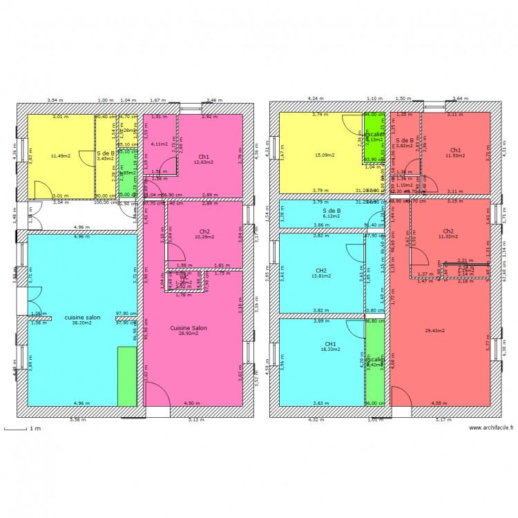 visan RDC etage. Plan de 0 pièce et 0 m2