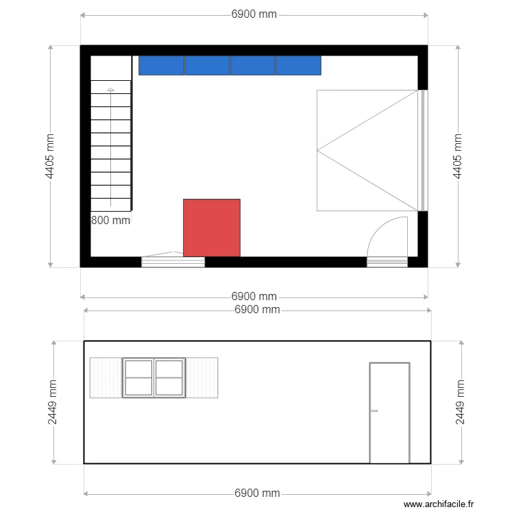 Garage 23. Plan de 