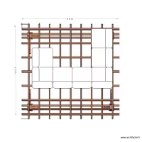 Pergola dessus fond de plan