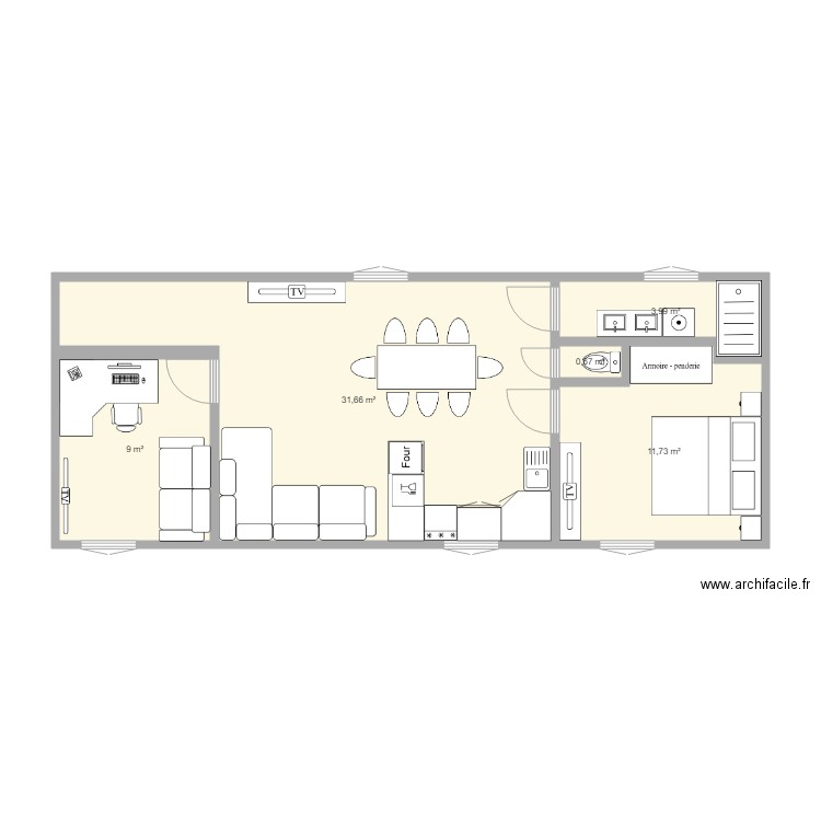 PLANN APPART BOIS. Plan de 0 pièce et 0 m2