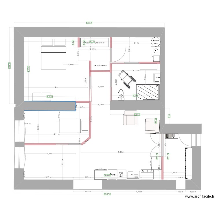 APPARTEMENT. Plan de 0 pièce et 0 m2