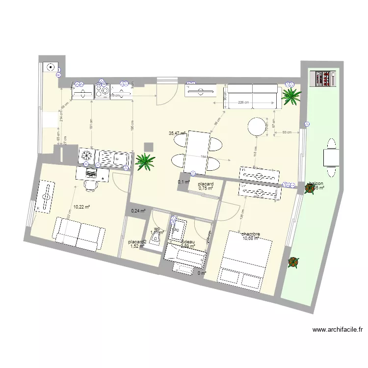 18 GAGLIARDO TRAVAUX LOGGIA 3. Plan de 