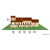facade sud apres travaux fl&eacute;che