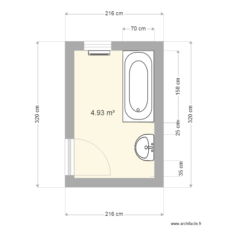 ALAMI sdb EDL. Plan de 0 pièce et 0 m2