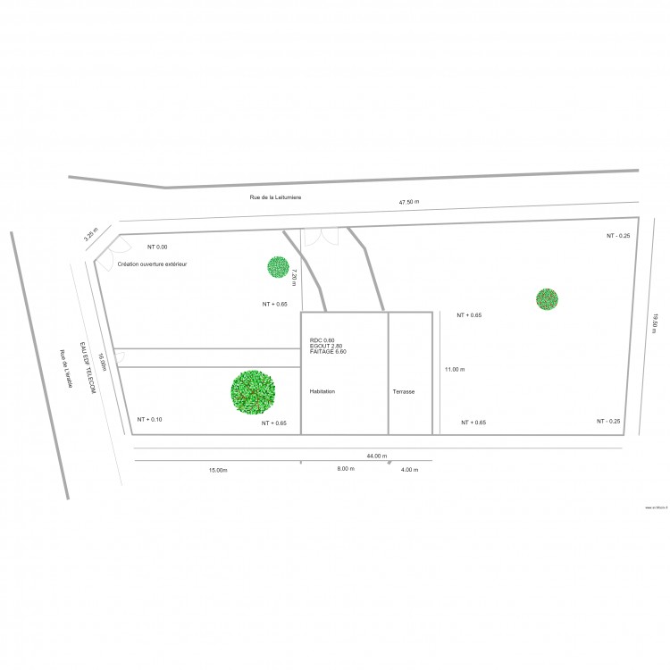 plant de masse c. Plan de 0 pièce et 0 m2