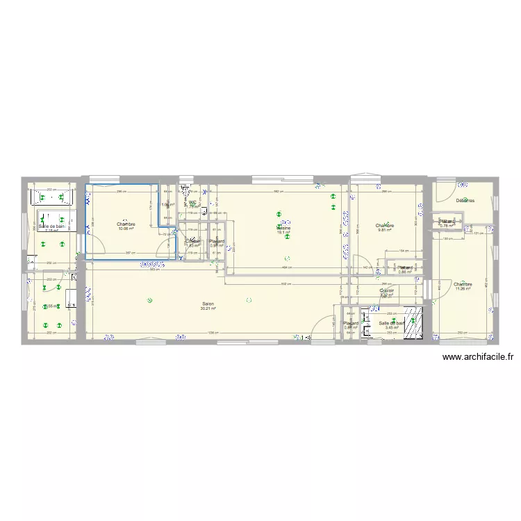 maison venissieux elec 4. Plan de 