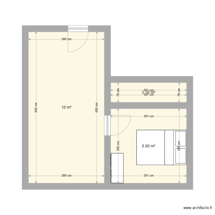 T2 MAMERT COTE COUR. Plan de 0 pièce et 0 m2