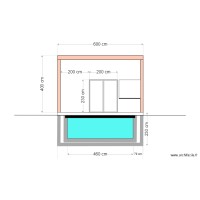 Plan de façade avec cave